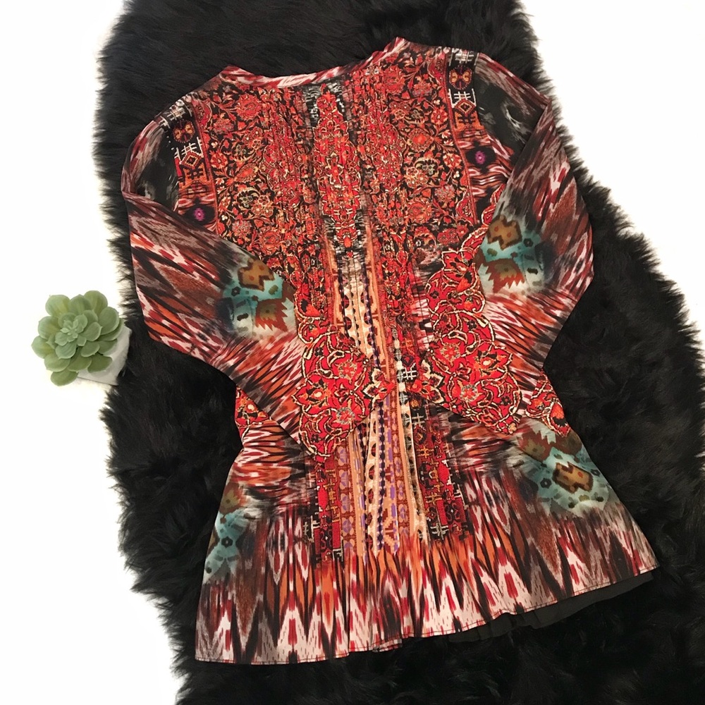 Anthropologie Ranna Gill Embroidered Peasant Top - Picture 6 of 8